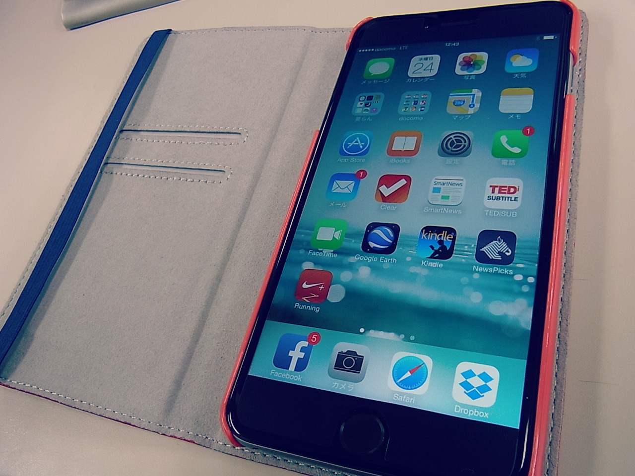 【ELECOM／iPhone6 Plus 手帳型カジュアルケース】iPhone6plusは手帳型ケースにしました。